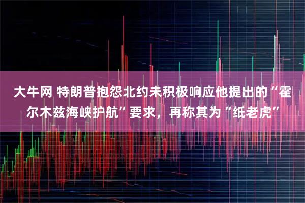 大牛网 特朗普抱怨北约未积极响应他提出的“霍尔木兹海峡护航”要求，再称其为“纸老虎”