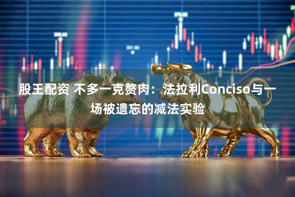 股王配资 不多一克赘肉：法拉利Conciso与一场被遗忘的减法实验